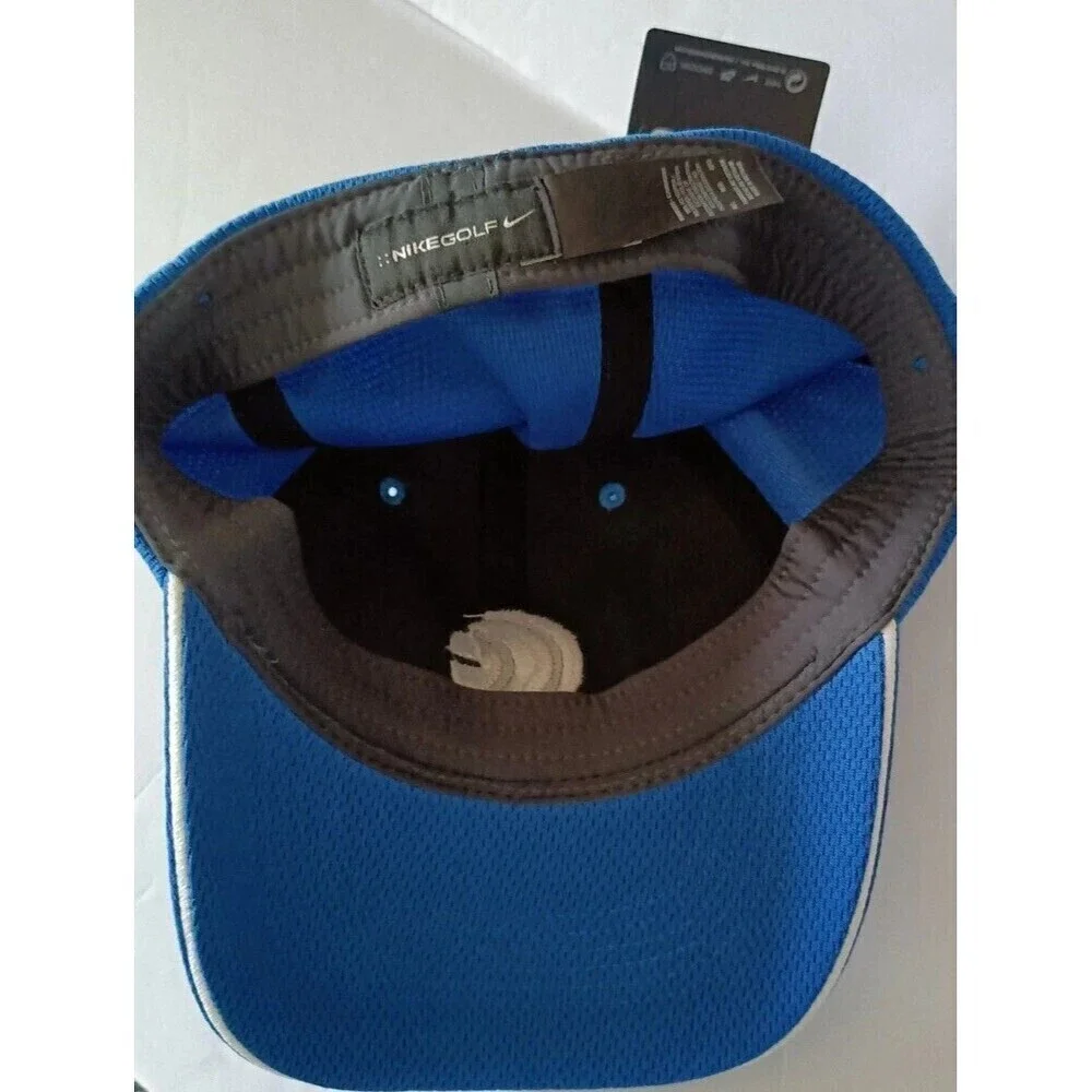 Nike Dri-FIT Stretch Sandwich Bill Cap 333115 Pacific Blue M/L Origin Group New